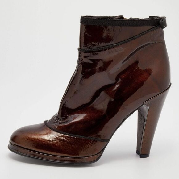 Marc Jacobs Metallic Bronze Boots Size 39 EU/8 US - Picture 1 of 11